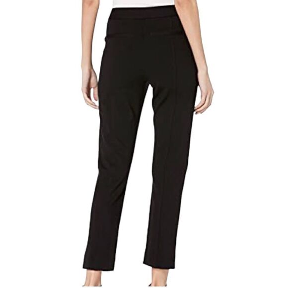 NYDJ Women's Betty Ankle High Rise Pants in Ponte Knit Black M11Z1814  sz 10 - Picture 2 of 14